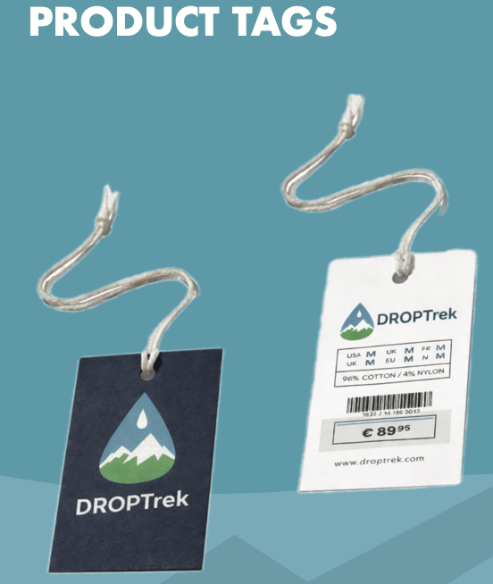 DropTrek apparel marketing presentation image