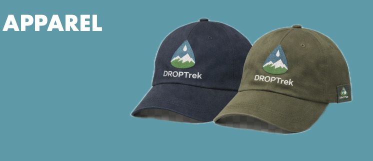 DropTrek product tags presentation